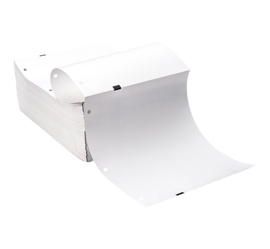 LB3668W3 - 8.5in White Direct Thermal Fanfold Paper