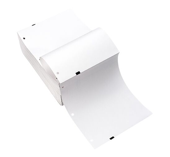LB3668W3 - 8.5in White Direct Thermal Fanfold Paper