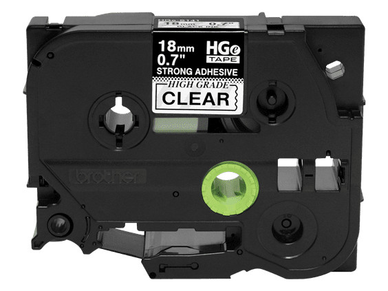 TZe-241 - 18mm Black on White Laminated Label Tape