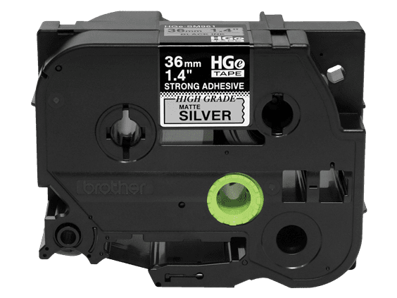 TZe-S951 - 24mm Black on Matte Silver Laminated Label Tape