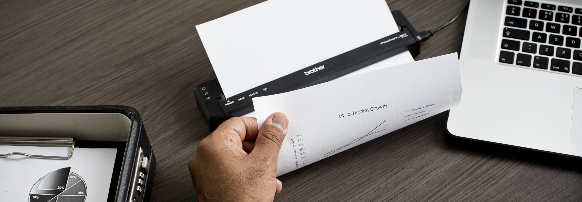 PocketJet prints full page document