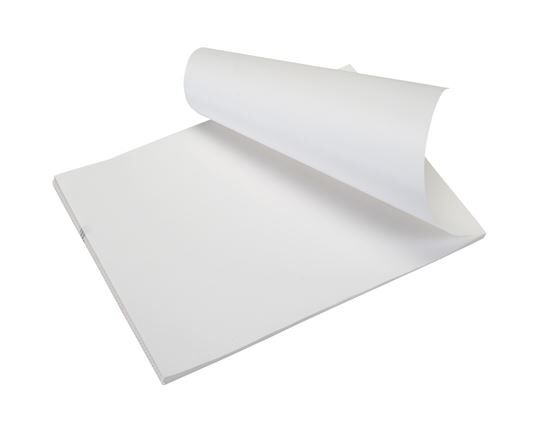 LBX073 - 8.5in White Fanfold Direct Thermal Paper